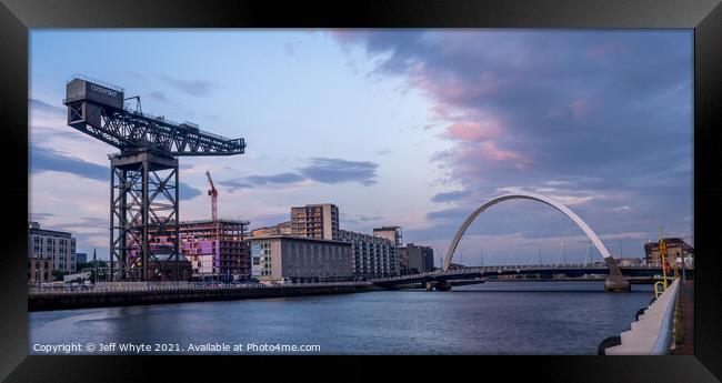 Finnieston Crane in Glasgow Framed Print by Jeff Whyte