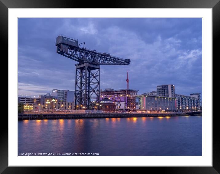 River Clyde, Glasgow Framed Mounted Print by Jeff Whyte