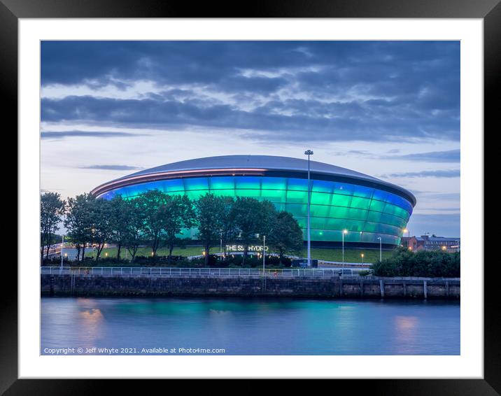 SSE Hydro, Glasgo Framed Mounted Print by Jeff Whyte