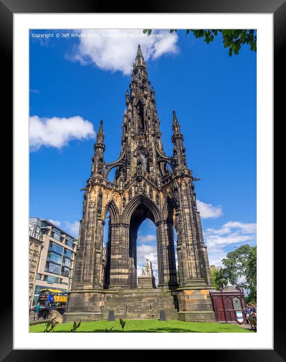 Scott Monument Framed Mounted Print by Jeff Whyte