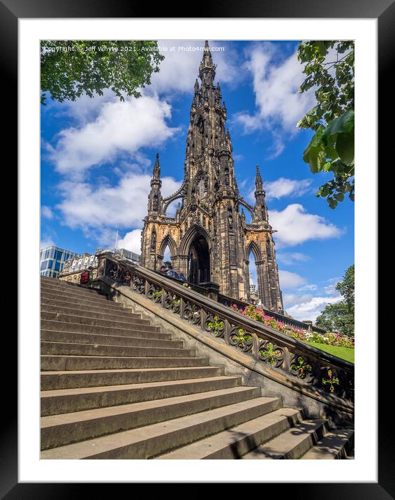 Scott Monument Framed Mounted Print by Jeff Whyte