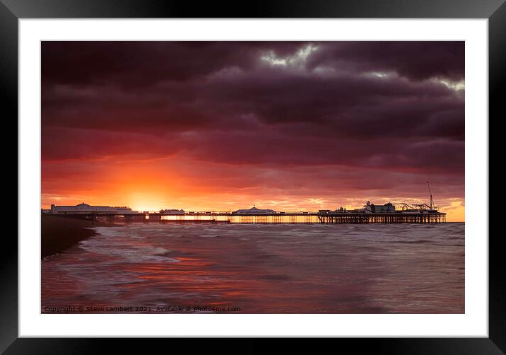 Sky cloud Framed Mounted Print by Steve Lambert