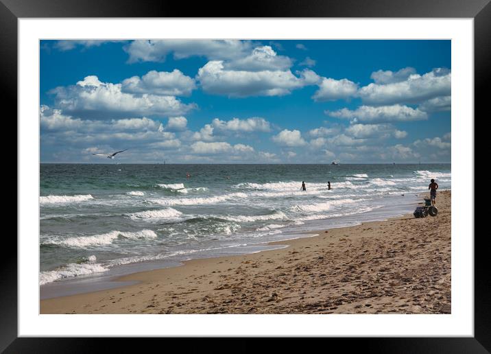 Outdoor oceanbeach Framed Mounted Print by Hectar Alun Media