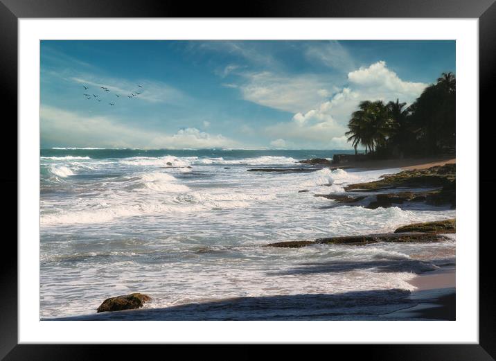 Outdoor oceanbeach Framed Mounted Print by Hectar Alun Media