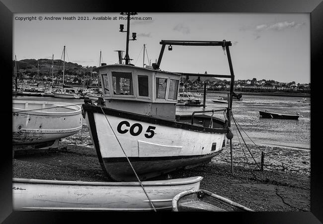  Awaiting the Tide  Framed Print by Andrew Heath