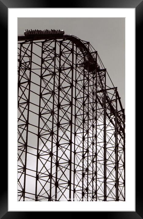 The Big One Rollercoaster, Blackpool, England Framed Mounted Print by Imladris 