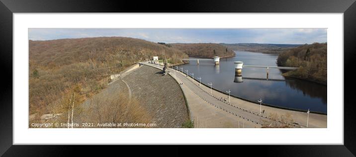 Gileppe Dam and Lake, Haut Fagnes, Belgium Framed Mounted Print by Imladris 