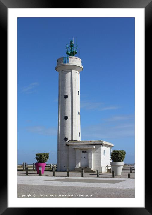 Hourdel Lighthouse, Cayeux-sur-Mer, France Framed Mounted Print by Imladris 