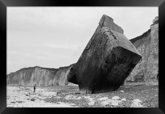 Second World War Bunker, Quiberville, Normandy Framed Print by Imladris 