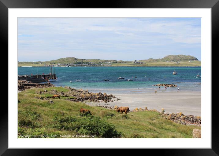 Fionnphort to Iona View, Mull, Scotland Framed Mounted Print by Imladris 
