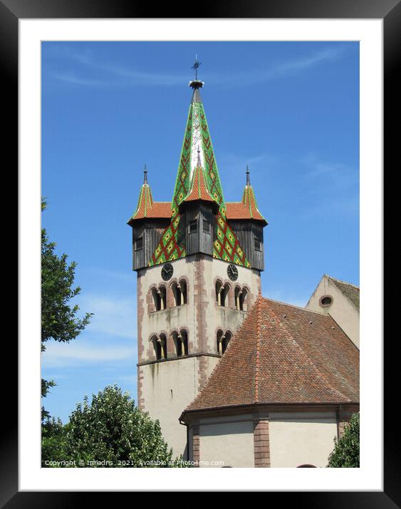 St. Georges Church, Chatenois, Alsace, France Framed Mounted Print by Imladris 