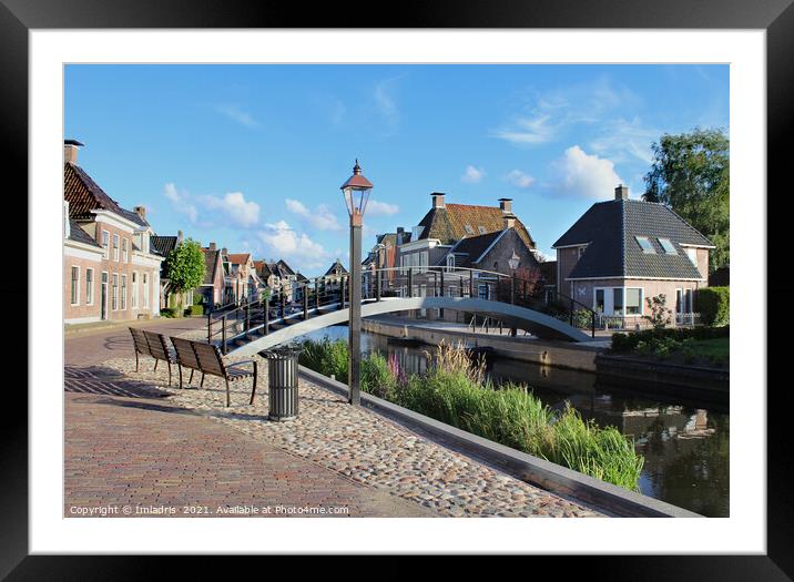 Evening in Kollum, Friesland, the Netherlands Framed Mounted Print by Imladris 