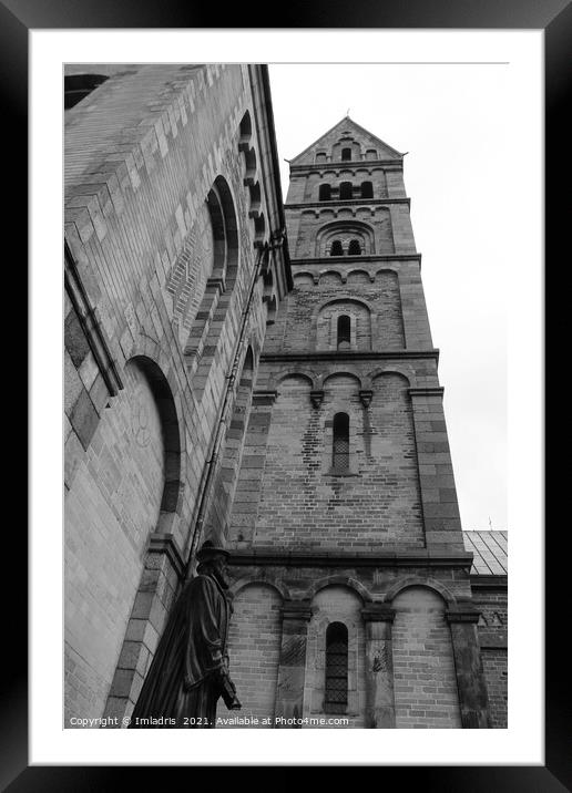 Ribe Cathedral Tower, Jutland, Denmark Framed Mounted Print by Imladris 