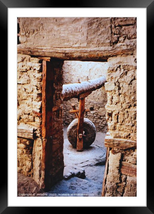 Ancient Corn Mill, Dakhla Oasis, Egypt Framed Mounted Print by Imladris 