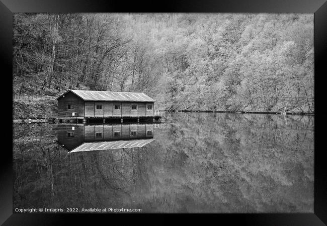 Nisramont Lake, La Roche en Ardennes, Belgium Framed Print by Imladris 
