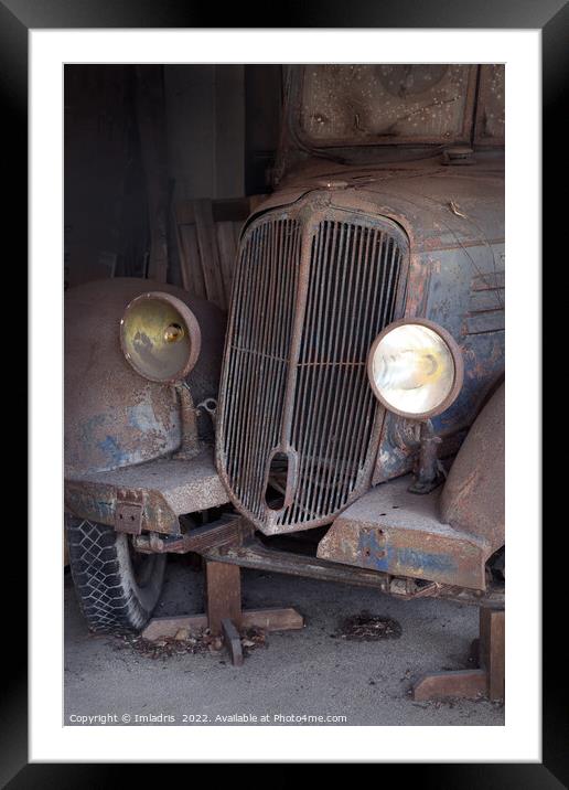 Rusty Vintage 1930's Light Truck Framed Mounted Print by Imladris 