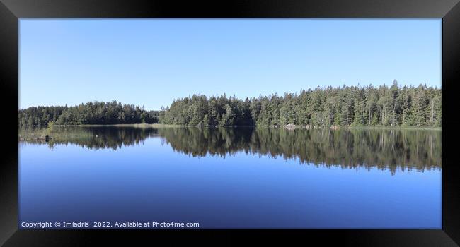Lake Aras, near Urshult, Sweden Framed Print by Imladris 