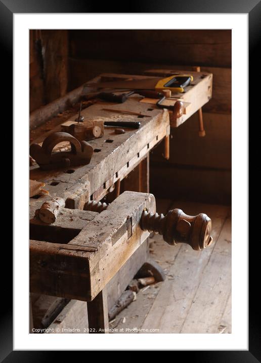 The Old Wood Workshop Framed Mounted Print by Imladris 