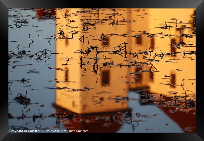 Abstract Reflections Läckö Castle, Sweden Framed Print by Imladris 