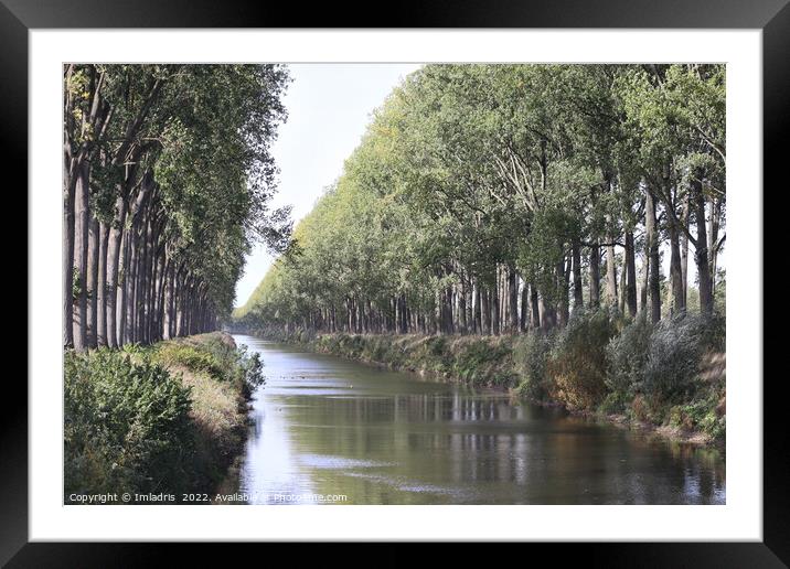 Schipdonk Canal near Damme, Belgium Framed Mounted Print by Imladris 