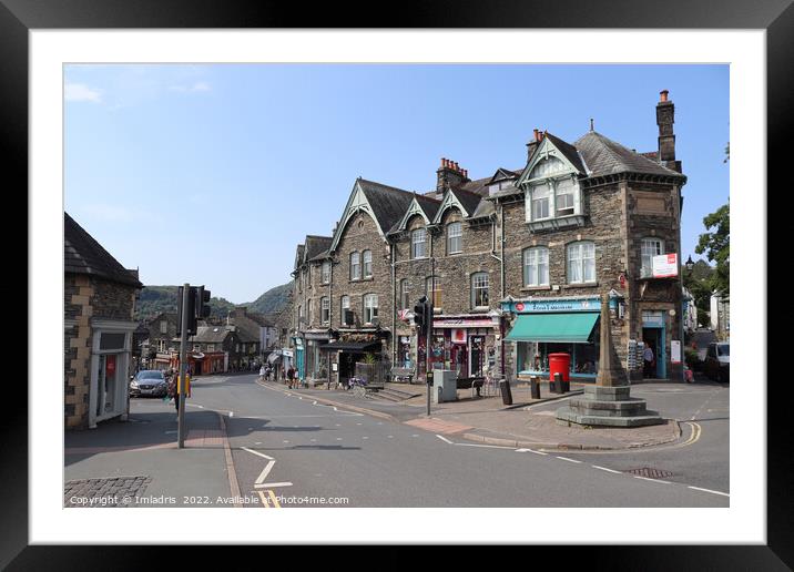 Rydal Road, Ambleside, the Lake District Framed Mounted Print by Imladris 