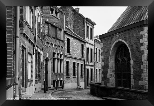 Quaint street, Geraardsbergen, Belgium Framed Print by Imladris 