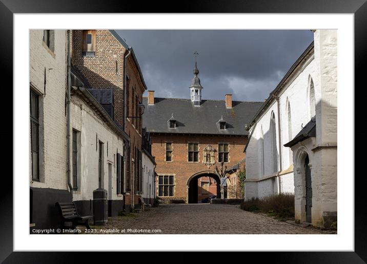 Historic Street, Diest Beguinage, Belgium, Framed Mounted Print by Imladris 