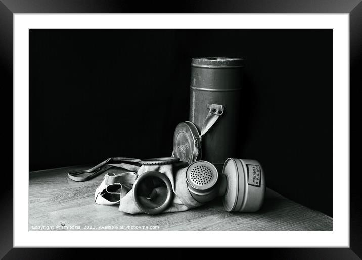 World War 2 Gas mask, Still life Framed Mounted Print by Imladris 