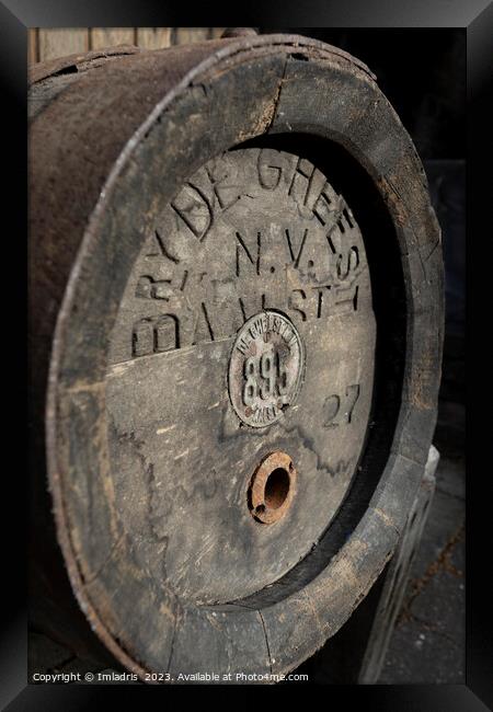 Historic Belgian Beer Barrel Framed Print by Imladris 