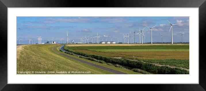 Eemshaven Landscape, Groningen, the Netherlands. Framed Mounted Print by Imladris 