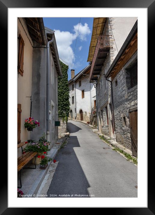 Village of Lods, Doubs, France Framed Mounted Print by Imladris 