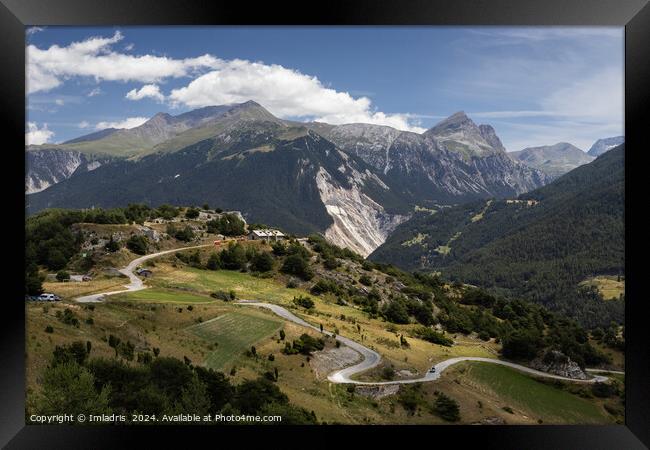 Mountain View Aussois, Savoie, France Framed Print by Imladris 