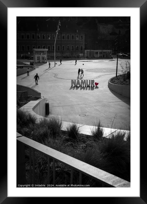 Le Nid View, Namur, Belgium Framed Mounted Print by Imladris 