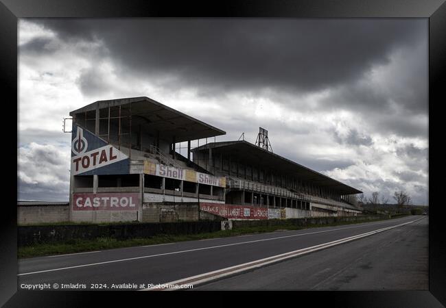 Stormy Skies Over Reims-Gueux Race Circuit Framed Print by Imladris 
