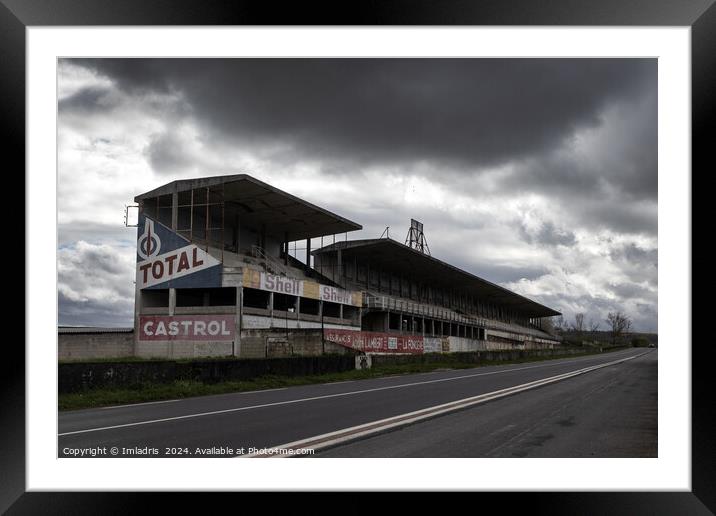 Stormy Skies Over Reims-Gueux Race Circuit Framed Mounted Print by Imladris 