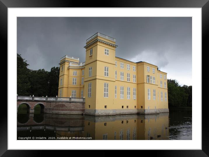 Bright Yellow d'Ursel Castle, Belgium Framed Mounted Print by Imladris 