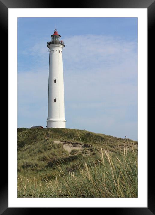 Lyngvig Fyr Lighthouse, Jutland, Denmark Framed Mounted Print by Imladris 