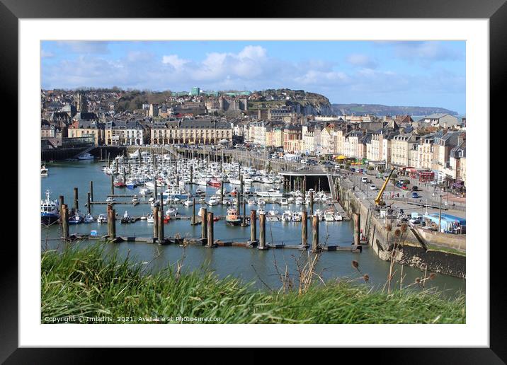 Picturesque Dieppe Harbour, Normandy, France Framed Mounted Print by Imladris 