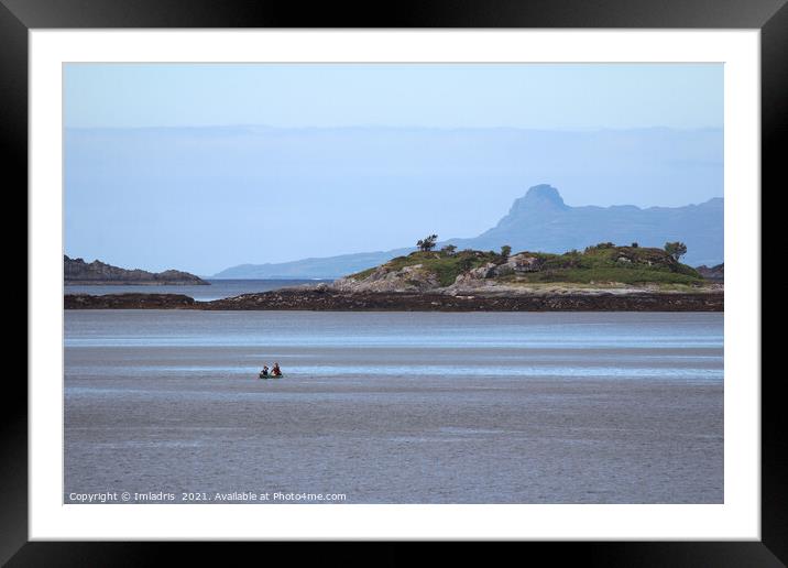 Loch Ailort and Canoers, Morar, Scotland Framed Mounted Print by Imladris 