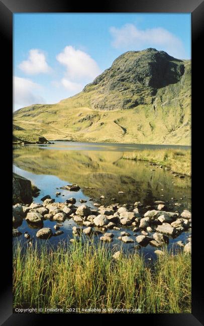 Stickle Tarn view Summer, The Lake District Framed Print by Imladris 