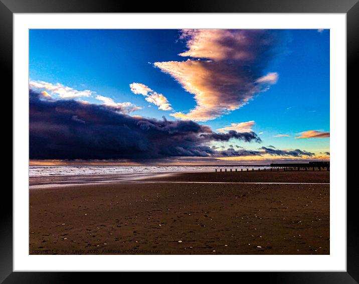 Sky cloud Framed Mounted Print by Paul Taylor