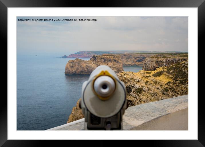 Cape Sao Vicente in Sagres, Portugal Framed Mounted Print by Kristof Bellens