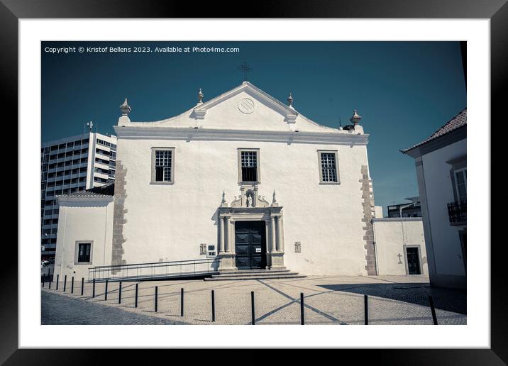 View on Igreja do Sao Pedro in Faro, Portugal Framed Mounted Print by Kristof Bellens