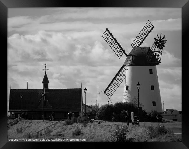 Lytham Windmill Blackpool. Framed Print by Paul Keeling