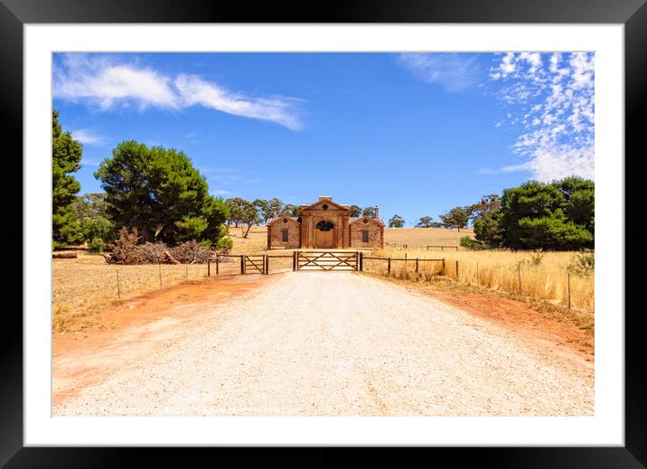 Coach House and Stables - Mintaro Framed Mounted Print by Laszlo Konya