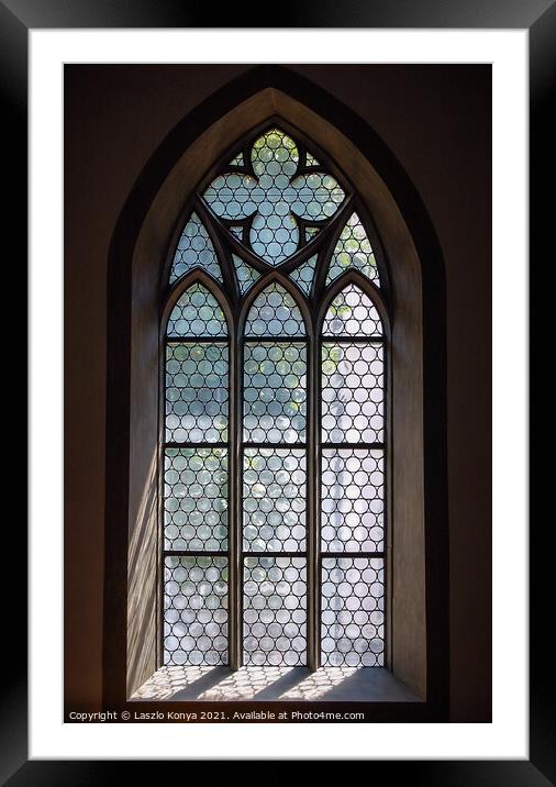 Window - Schaffhausen Framed Mounted Print by Laszlo Konya
