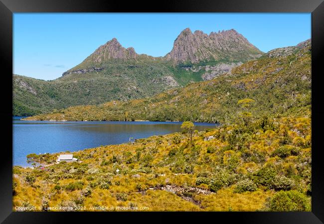 Cradle Mountain and Dove Lake - Tasmania Framed Print by Laszlo Konya