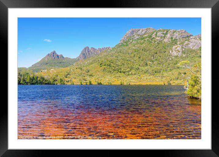 Lake Lilla - Cradle Mountain Framed Mounted Print by Laszlo Konya