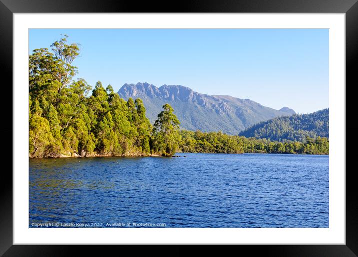 Lake Rosebery in the West Coast Region of Tasmania Framed Mounted Print by Laszlo Konya
