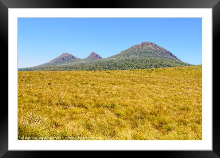 King William Range - Tasmania Framed Mounted Print by Laszlo Konya